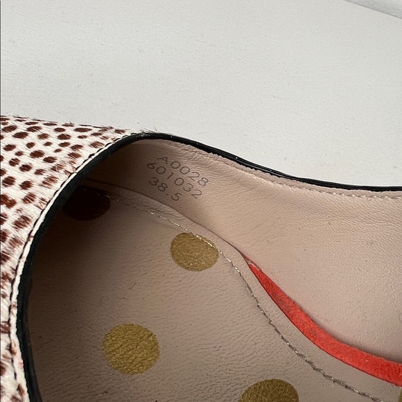 BODEN Carrie Mid Heel Courts brown white animal print spotted size 38.5 - Picture 8 of 14